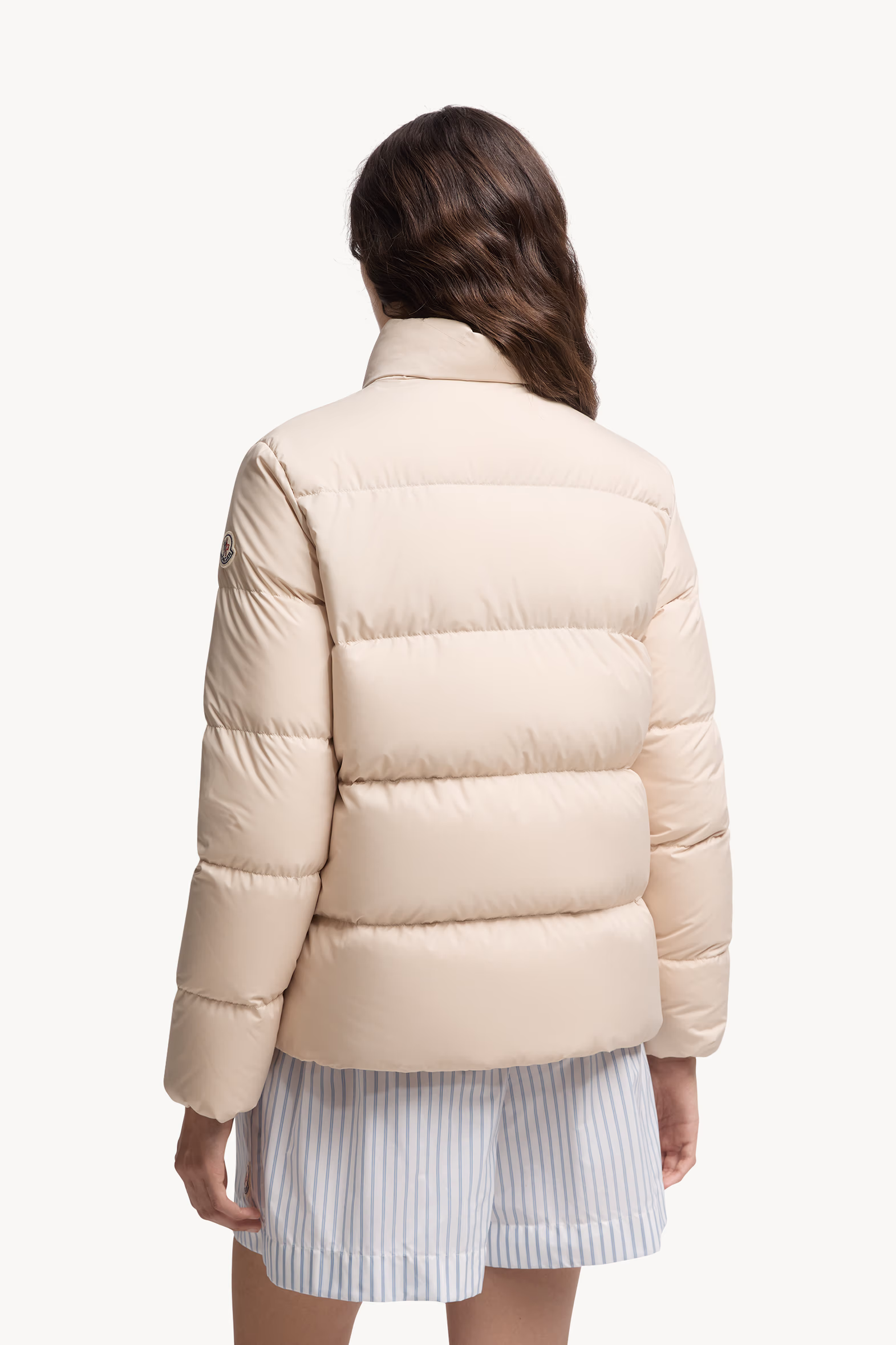 Mauzun Short Down Jacket Women Light Beige Moncler 5
